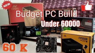 Budget gaming PC build under 60K| Ryzen 5 3600