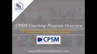 ISM CPSM Exam Prep Program