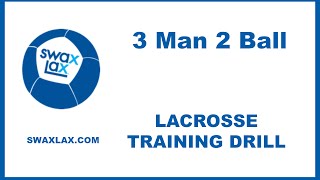 Swax Lax Lacrosse Training Drill: 3 Man 2 Ball