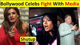 6 Bollywood Celebrities UGLY FIGHTS with Media | Shahrukh Khan, Raveena Tandon, Sunjay Dutt, Govinda