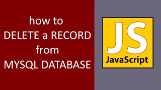 HOW TO DELETE A RECORD FROM MYSQL DATABASE USING API (PHP) IN VANILLA JAVASCRIPT