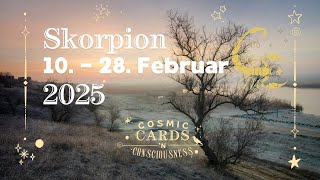 Du lebst deine Essenz 💥 Skorpion 10. bis 28. Februar 2025 ☀️ Intuitive Tarot Monatslegung