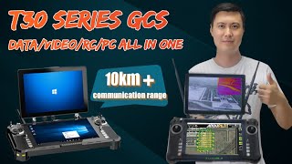 Introducing T30 Series Portable GCS 10.1 inch HD Touch Screen with Data/Video/RC/PC  All-in-one