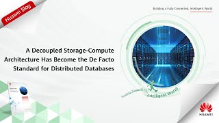 A Decoupled Storage-Compute Architecture Has Become the De facto Standard for Distributed Databases