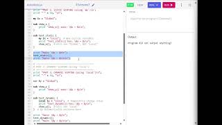 Static vs Dynamic Scoping in Perl