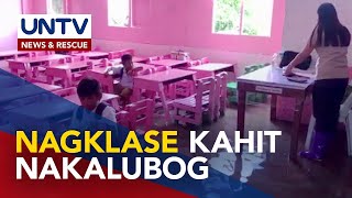 Ilang paaralan sa Hagonoy, Bulacan, lubog sa baha pero pagbubukas ng klase tuloy pa rin