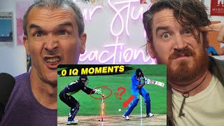 Zero IQ Moments in Cricket REACTION!!