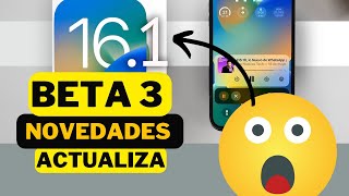 😱✅BETA 3 DE iOS 16.1 YA ESTA DISPONIBLE!| CORRIGE ERRORES Y NOVEDADES PARA TU IPHONE |2022 ✅