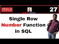 Apps Technical 27: Single Row Number Function