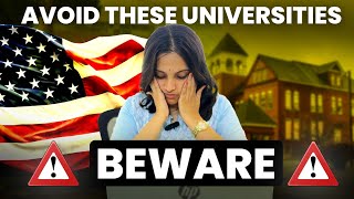 BLACKLISTED Universities in the US? | International Students Beware 💀