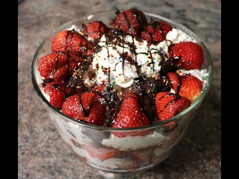 Chocolate Brownie Strawberry Trifle Cake Recipe - Cook with Me! Chocolate Brownie Strawberry Trifle Cake Recipe - Cook with Me!