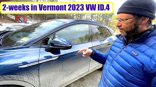 USA Made 2023 VW ID.4 All-Electric AWD Reviewed by Owner After 2-Weeks In Snowy Vermont