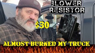 Blower Motor Resistor Meltdown 2005 Chevy Silverado 1500 HD and How To Fix It.