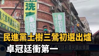 民進黨土樹三鶯初選出爐　卓冠廷衝第一－民視新聞