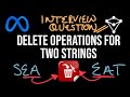 Delete Operations For Two Strings - LeetCode 583 - JavaScript