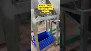 Installing a cashew processing plant for customers in Tanania #cashewmachine #mekongmachine