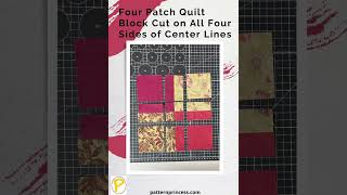 Easy How to Make a Disappearing Four Patch Quilt Block #quiltblock #quiltblocks