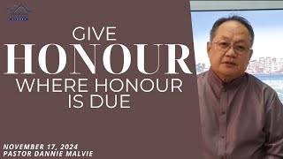 Sunday Service - 17/11/2024 - Give Honour Where Honour is Due