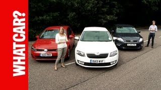 What Car? Family Cars Group Test - Skoda Octavia vs Ford Mondeo vs VW Golf