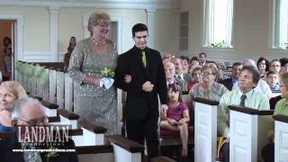 Caitlin & Phillip Bridal Party Entrance at Ceremony by Cincinnati Wedding Video Landman Productions