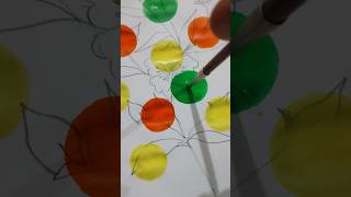 One Stroke Painting 🎨 Super Relaxing and satisfying art #trending #viral #youtubeshorts