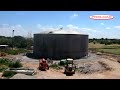 complete wire wrapped prestressed concrete tank construction