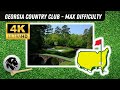 GSPro Gameplay - Georgia Country Club - Course Designer: Tekbud - 4K