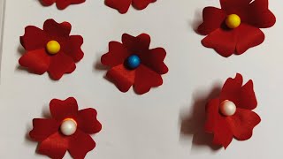 Easy paper flower making | #papercraft #diy #flowers