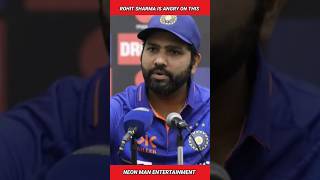 Rohit Sharma is ANGRY on this..! | Rohit Sharma ODI Century Cricket News Shorts Facts #shorts