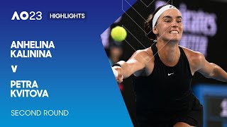 Anhelina Kalinina v Petra Kvitova Highlights | Australian Open 2023 Second Round
