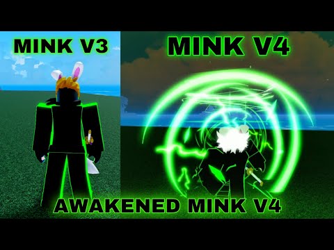 Get Mink V4 with full upgrade (Guild) + Showcase in Blox Fruits