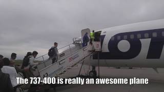 (HD) Flight Report-LOT Polish 737-400 Economy Warsaw to London