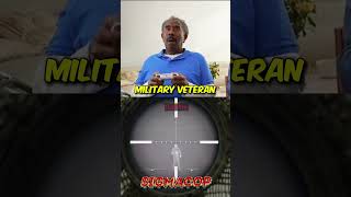 77 year old military veteran plays a video game as a sniper...