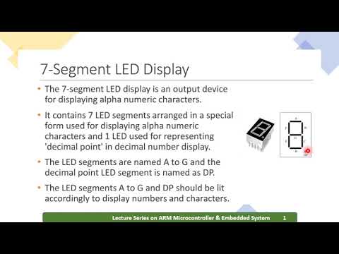 Arm Microcontroller Embedded System 17ec62 Module 03 L26 Youtube
