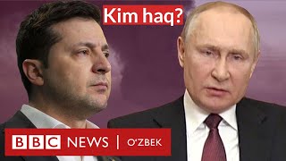 Буча: Ким алдаяпти – Россиями ёки Украина? Rossiya Ukraina yangiliklar BBC News O'zbek