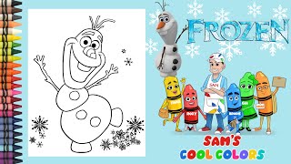 Coloring Olaf Frozen | Frozen Olaf Coloring Pages | Crayola Crayons