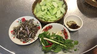 សម្លរម្ជូរក្តាត/taro leaf special dish