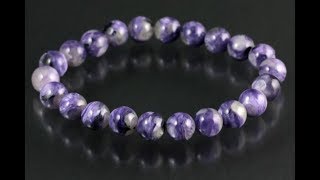 チャロアイト8ミリ玉 ブレスレット / Charoite Bracelet