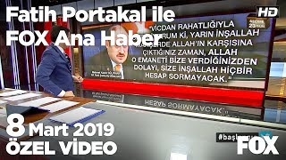 Oy karşılığı mahşer vaadi tartışması... 8 Mart 2019 Fatih Portakal ile FOX Ana Haber