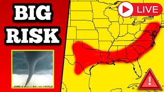 🔴 BREAKING Severe Weather Coverage - Tornadoes, Huge Hail Possible - With Live Cameras