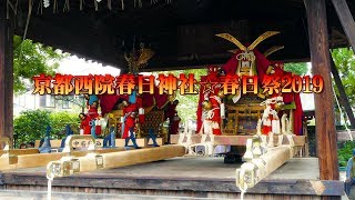 京都西院春日神社☆春日祭2019☆神輿巡行☆巴廻り