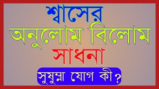 শ্বাসের মাধ্যমে অনুলোম বিলোম সাধনা করবেন কীভাবে?#সুষুম্না যোগ কীভাবে করবেন?#ANULOM BILOM PRANAYAM