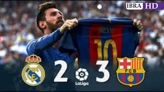 كلاسيكو الأرض 🔥🔥 ريال مدريد ~ برشلونة 2-3 دوري الإسباني 2017 وجنون فهد العتيبي جودة عالية