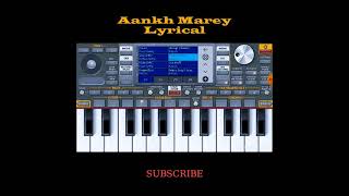 Aankh mare simmba songs piano Lyrical #Shorts #AankhMareyLyrics #SimmbaSongs