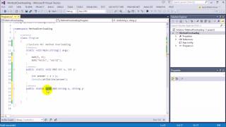 Learn C# for beginners: 46 - Method Overloading