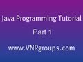 Java Programming Tutorial - Part 1 - Hello World