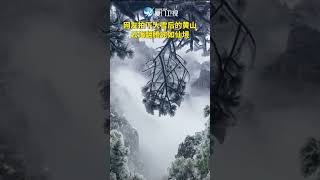 【大陸】美成水墨畫！雪後黃山雲海翻騰宛若仙境