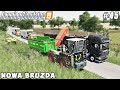 Selling milk, harvesting potatoes, new truck with trailer | Nowa Bruzda | FS 19 | Timelapse #45