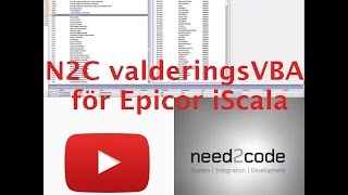 N2C valideringsVBA för Epicor iScala