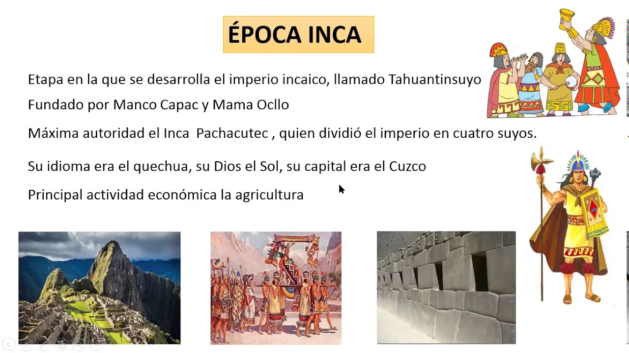 ÉPOCA INCA, CONQUISTA Y VIRREINATO DEL PERÚ - YouTube